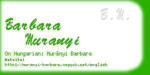 barbara muranyi business card